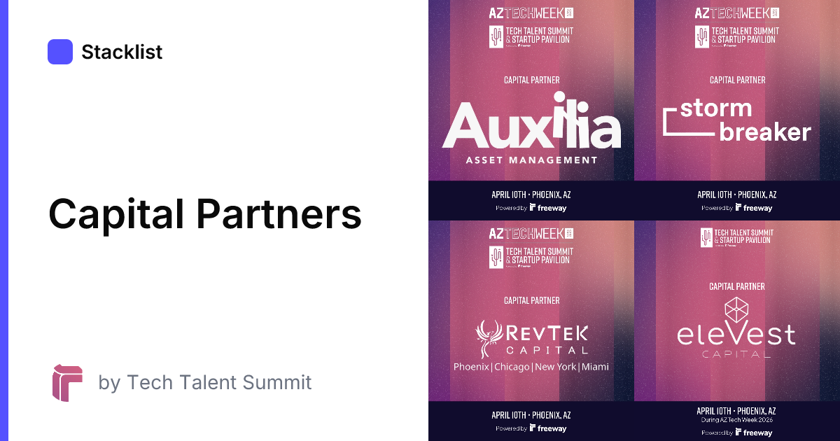 Capital Partners — 6 links by Tech Talent Summit | Stacklist
