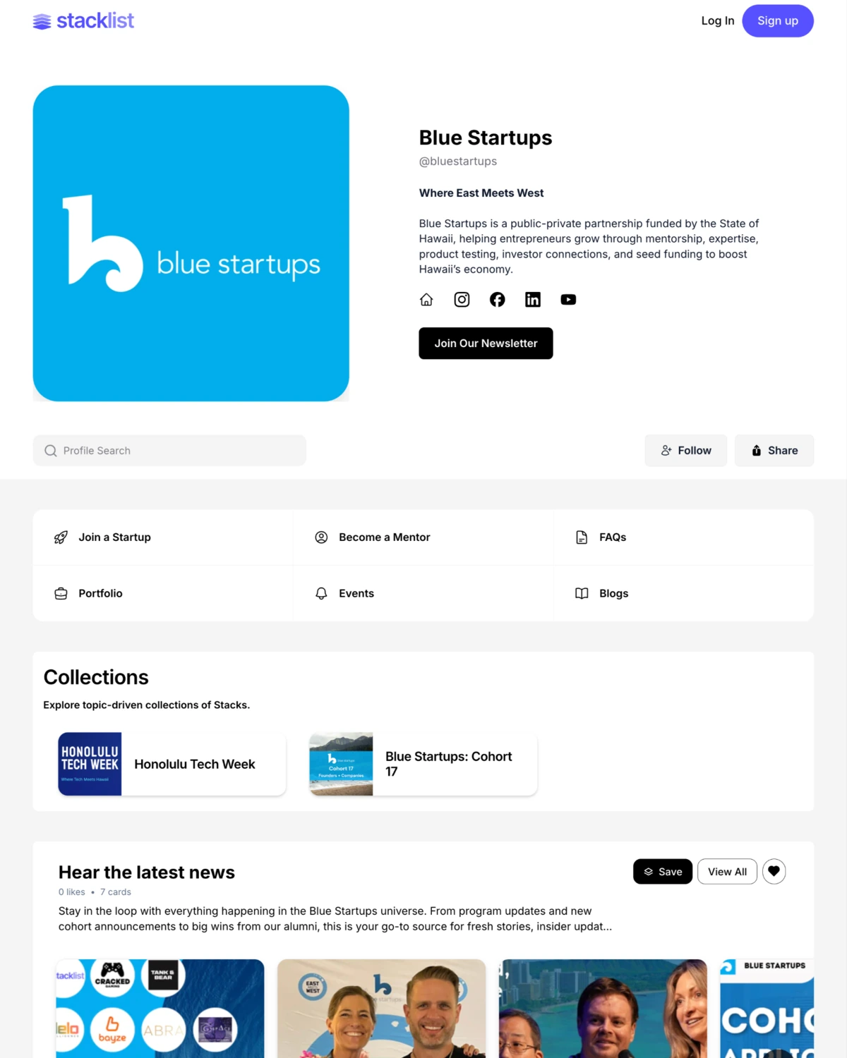 Blue Startups — accelerator hub