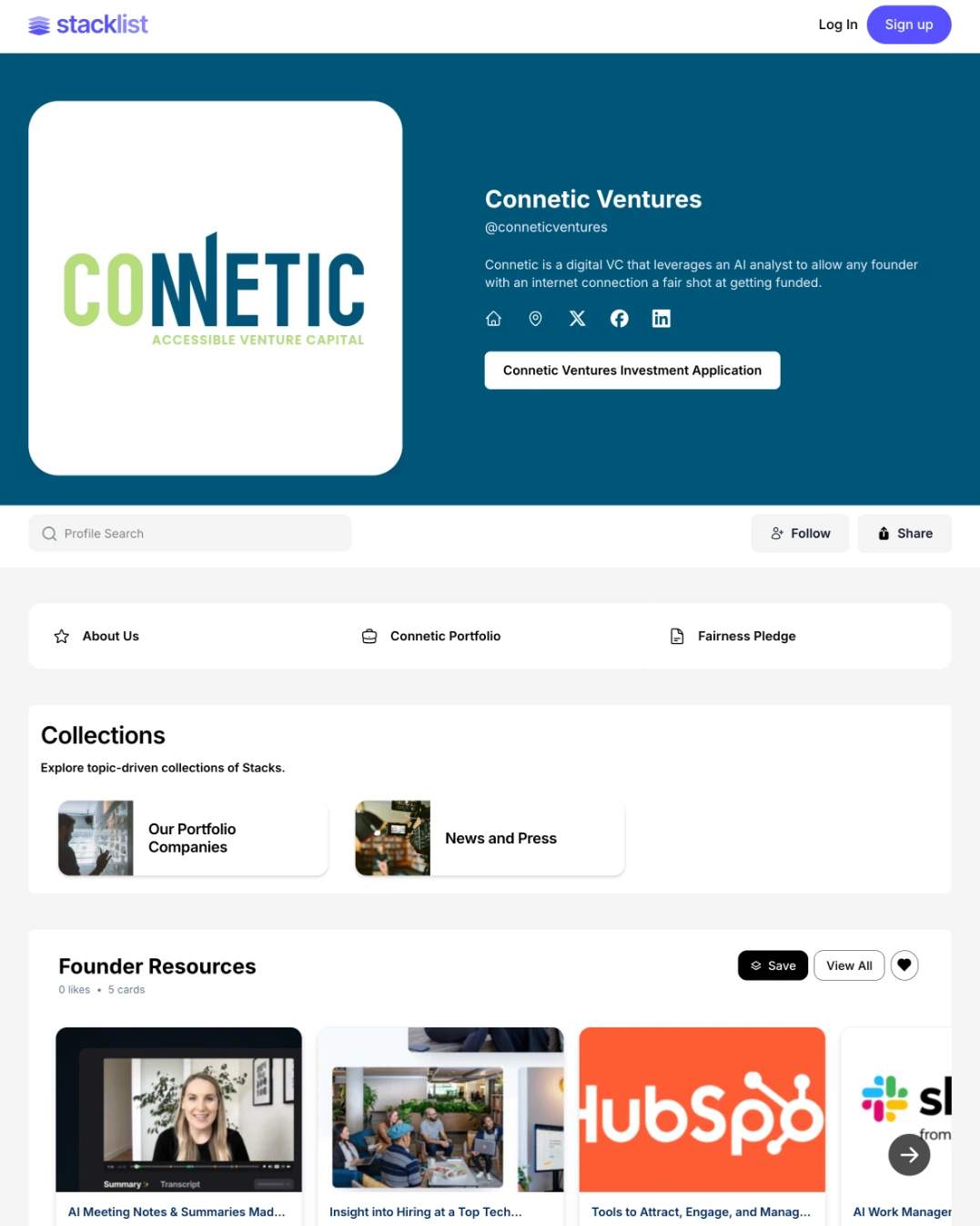 Connetic Ventures — VC firm hub
