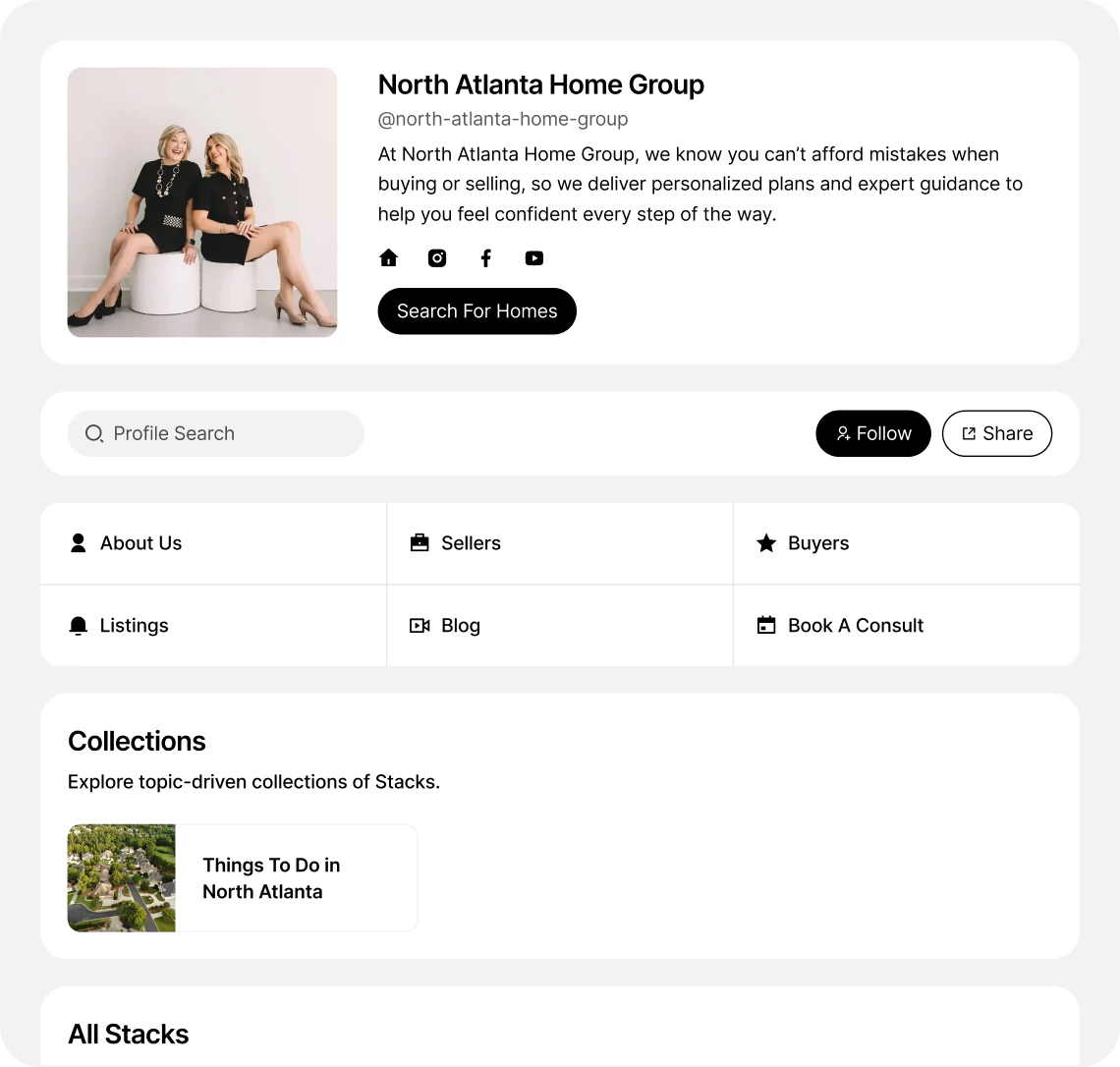 North Atlanta Home Group Stacklist hub